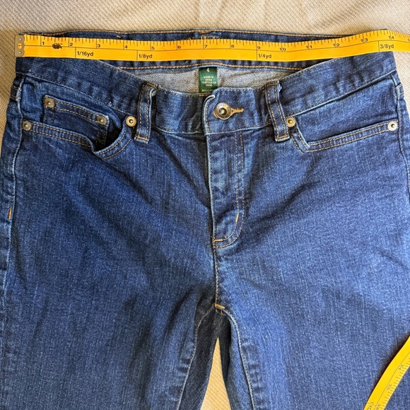 Lauren Jeans Co. Bootcut Stretch Jeans Blue Denim Logo Button Pockets Women Sz 4 - Picture 6 of 14